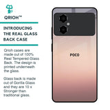 Golden Mauve Glass Case for Poco M4 5G