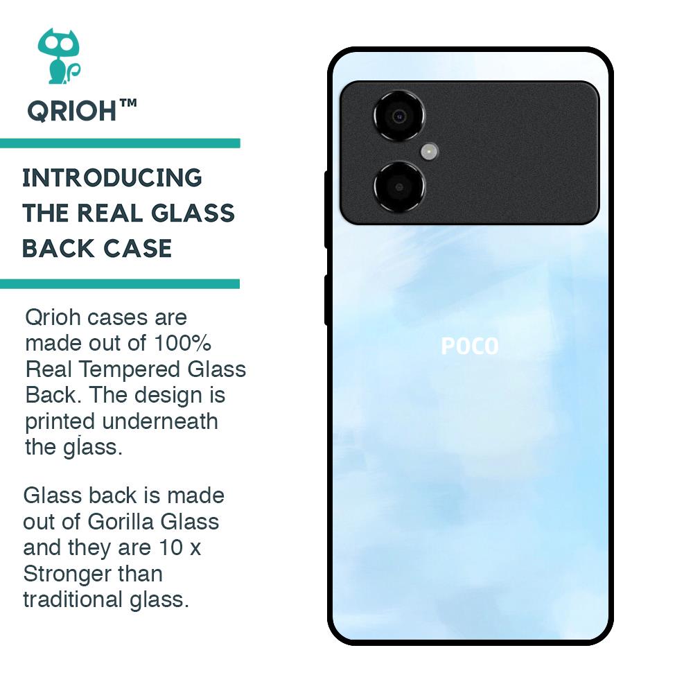 Bright Sky Glass Case for Poco M4 5G