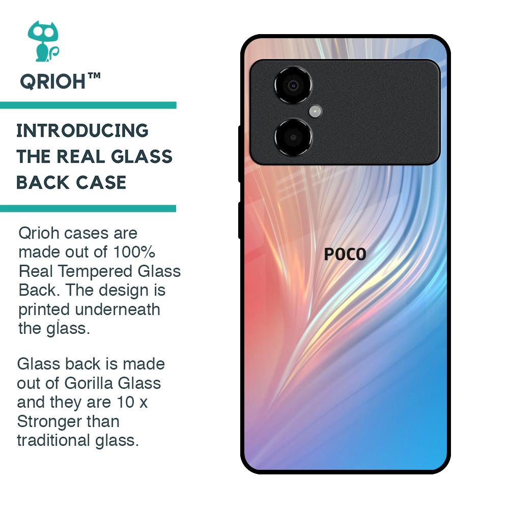 Mystic Aurora Glass Case for Poco M4 5G