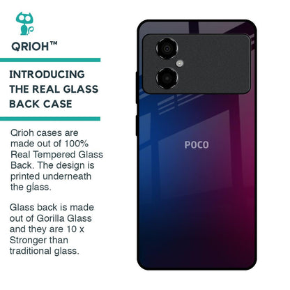 Mix Gradient Shade Glass Case For Poco M4 5G