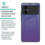 Indigo Pastel Glass Case For Poco M4 5G