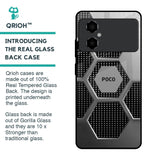 Hexagon Style Glass Case For Poco M4 5G