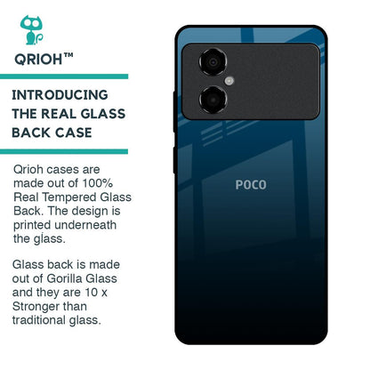 Sailor Blue Glass Case For Poco M4 5G