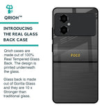 Grey Metallic Glass Case For Poco M4 5G