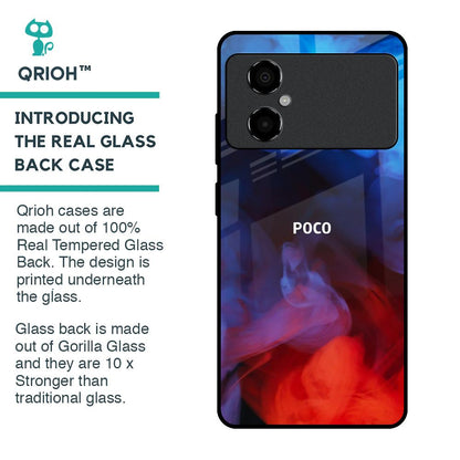 Dim Smoke Glass Case for Poco M4 5G