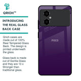 Dark Purple Glass Case for Poco M4 5G