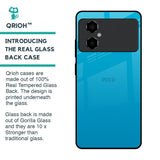 Blue Aqua Glass Case for Poco M4 5G