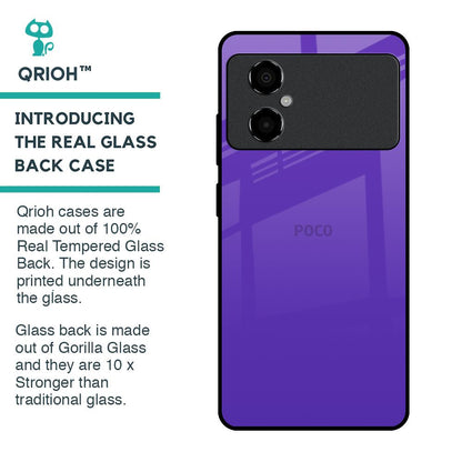 Amethyst Purple Glass Case for Poco M4 5G