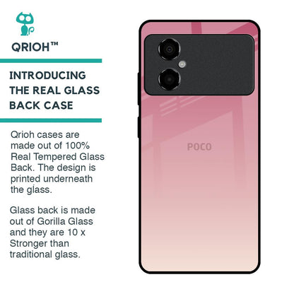 Blooming Pink Glass Case for Poco M4 5G