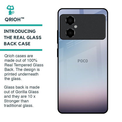 Light Sky Texture Glass Case for Poco M4 5G