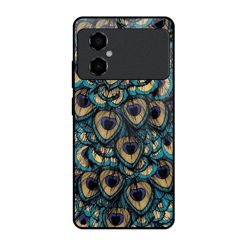 Peacock Feathers Poco M4 5G Glass Cases & Covers Online