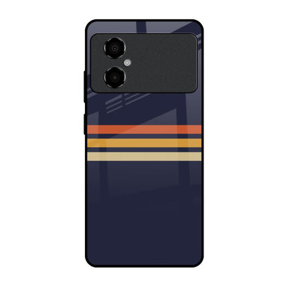 Tricolor Stripes Poco M4 5G Glass Cases & Covers Online