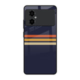 Tricolor Stripes Poco M4 5G Glass Cases & Covers Online