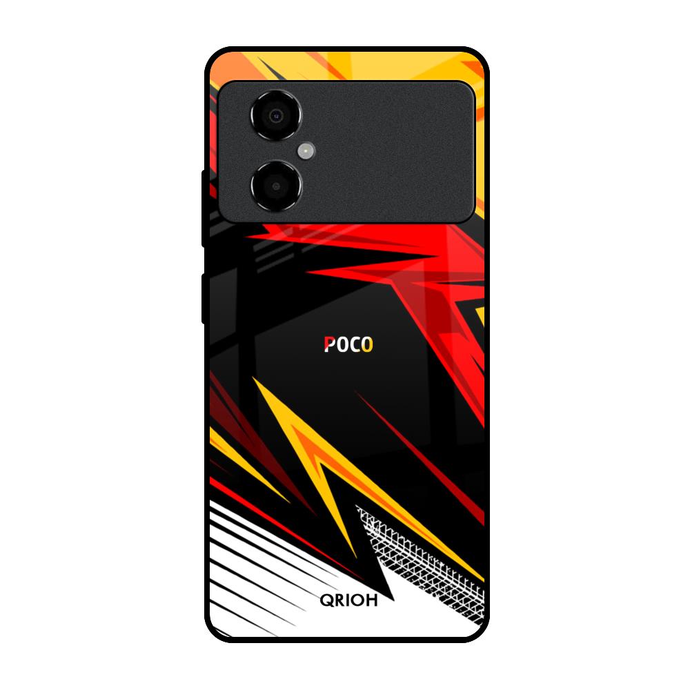 Race Jersey Pattern Poco M4 5G Glass Cases & Covers Online