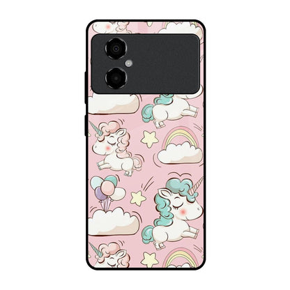 Balloon Unicorn Poco M4 5G Glass Cases & Covers Online