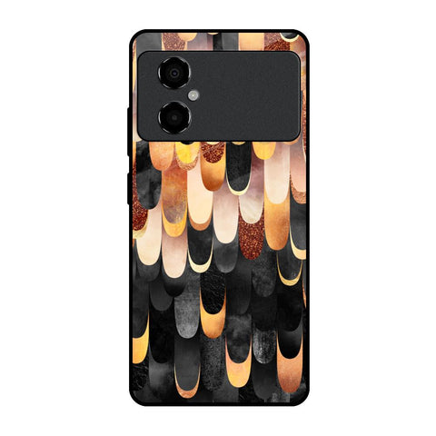 Bronze Abstract Poco M4 5G Glass Cases & Covers Online