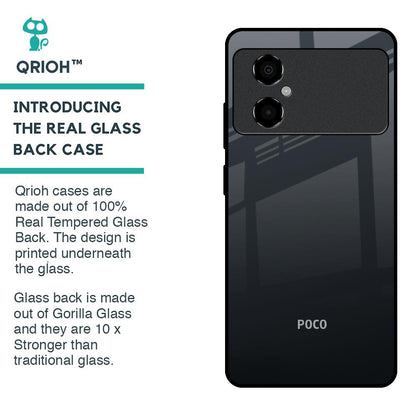 Stone Grey Glass Case For Poco M4 5G