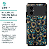 Peacock Feathers Glass case for Poco M4 5G