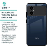 Overshadow Blue Glass Case For Poco M4 5G