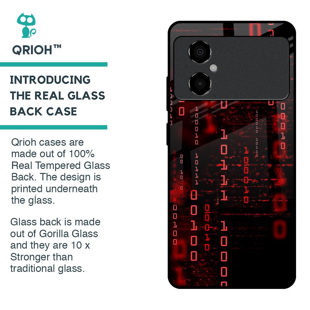 Let's Decode Glass Case For Poco M4 5G