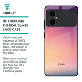 Lavender Purple Glass case for Poco M4 5G