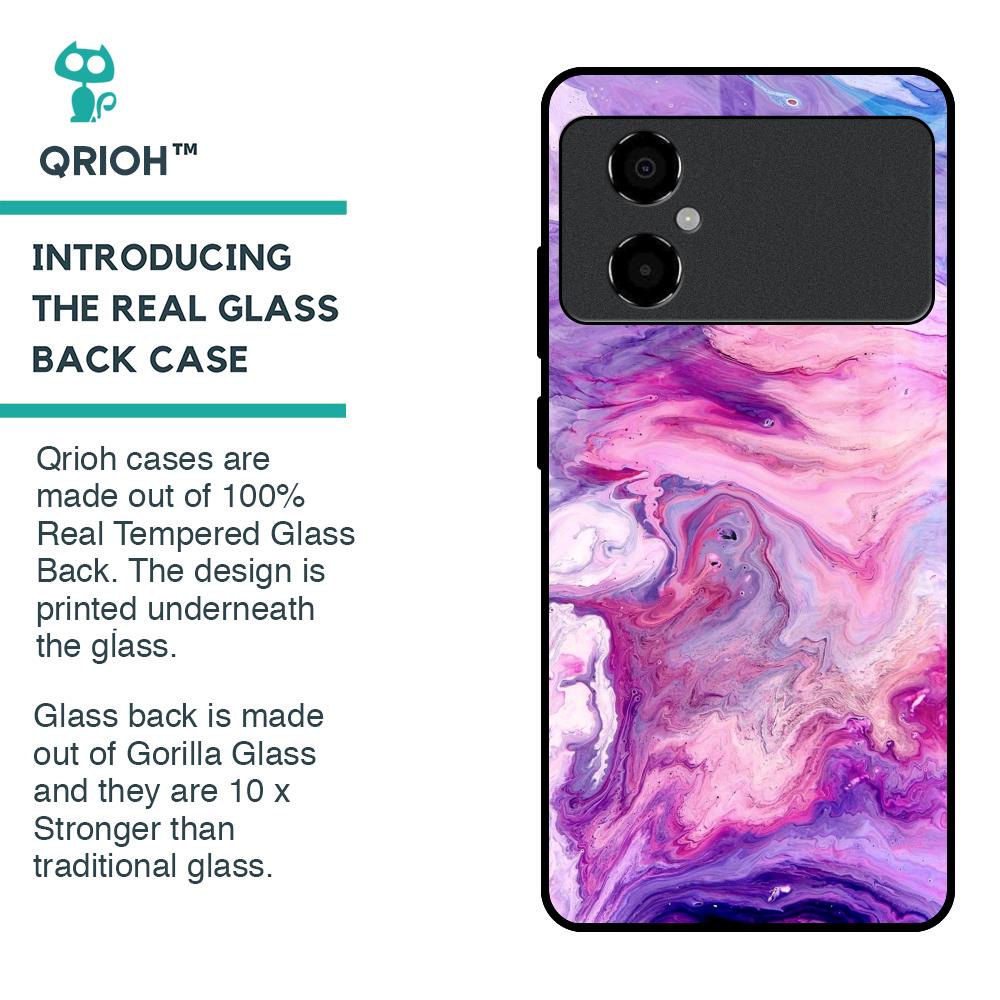 Cosmic Galaxy Glass Case for Poco M4 5G