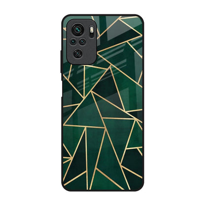 Abstract Green Redmi Note 11 SE Glass Back Cover Online