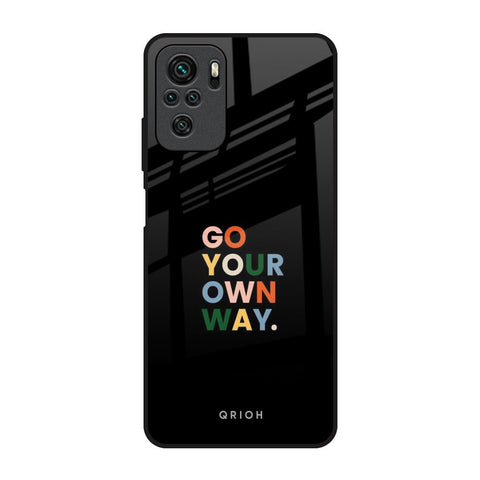 Go Your Own Way Redmi Note 11 SE Glass Back Cover Online