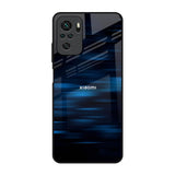 Blue Rough Abstract Redmi Note 11 SE Glass Back Cover Online