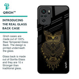 Golden Owl Glass Case for Redmi Note 11 SE