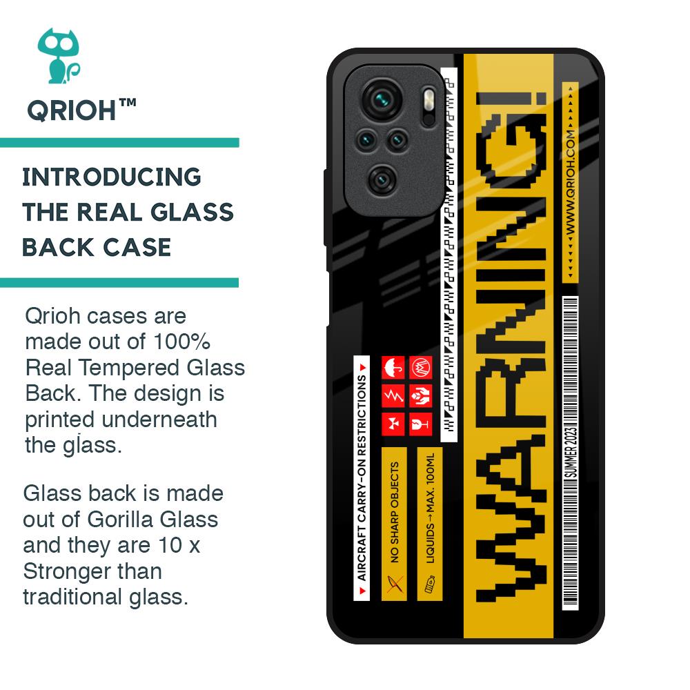Aircraft Warning Glass Case for Redmi Note 11 SE