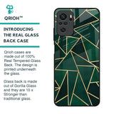 Abstract Green Glass Case For Redmi Note 11 SE