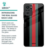 Vertical Stripes Glass Case for Redmi Note 11 SE