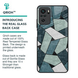 Abstact Tiles Glass Case for Redmi Note 11 SE