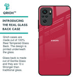 Solo Maroon Glass case for Redmi Note 11 SE