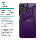 Dark Purple Glass Case for Redmi Note 11 SE