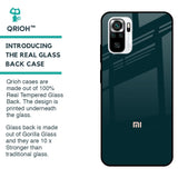 Hunter Green Glass Case For Redmi Note 11 SE