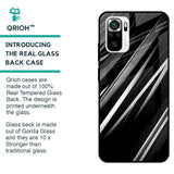 Black & Grey Gradient Glass Case For Redmi Note 11 SE