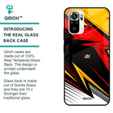 Race Jersey Pattern Glass Case For Redmi Note 11 SE