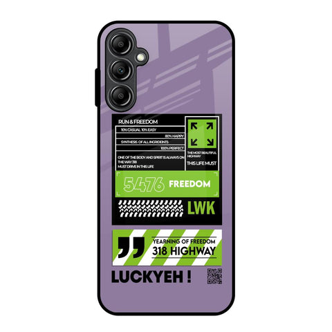 Run & Freedom Samsung Galaxy A14 5G Glass Back Cover Online