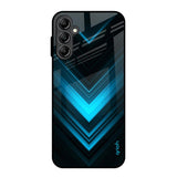 Vertical Blue Arrow Samsung Galaxy A14 5G Glass Back Cover Online