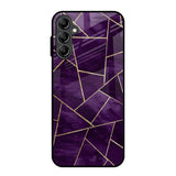 Geometric Purple Samsung Galaxy A14 5G Glass Back Cover Online