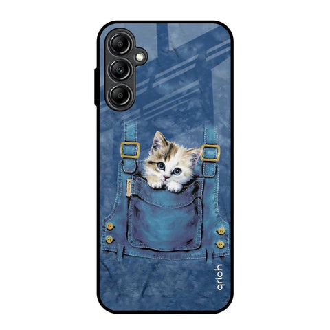 Kitty In Pocket Samsung Galaxy A14 5G Glass Back Cover Online