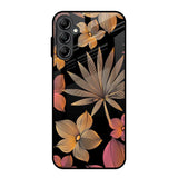 Lines Pattern Flowers Samsung Galaxy A14 5G Glass Back Cover Online