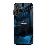 Polygonal Blue Box Samsung Galaxy A14 5G Glass Back Cover Online
