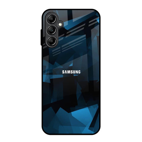 Polygonal Blue Box Samsung Galaxy A14 5G Glass Back Cover Online