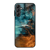 Golden Splash Samsung Galaxy A14 5G Glass Back Cover Online