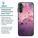 Space Doodles Glass Case for Samsung Galaxy A14 5G