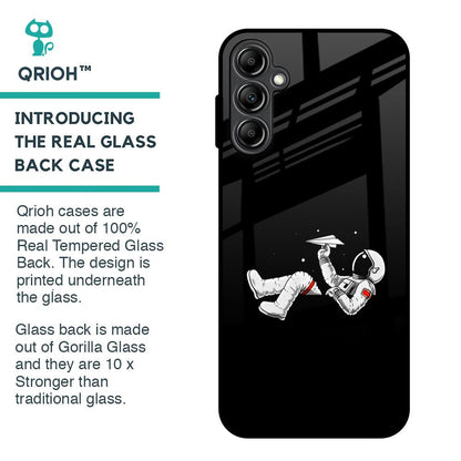 Space Traveller Glass Case for Samsung Galaxy A14 5G
