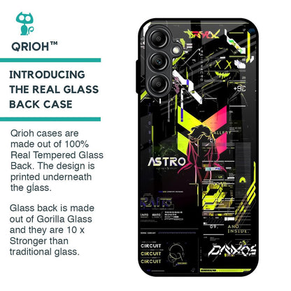 Astro Glitch Glass Case for Samsung Galaxy A14 5G
